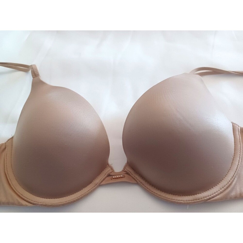 Victoria Secret 34B bra perfect shape Push up women's nude beige very sexy